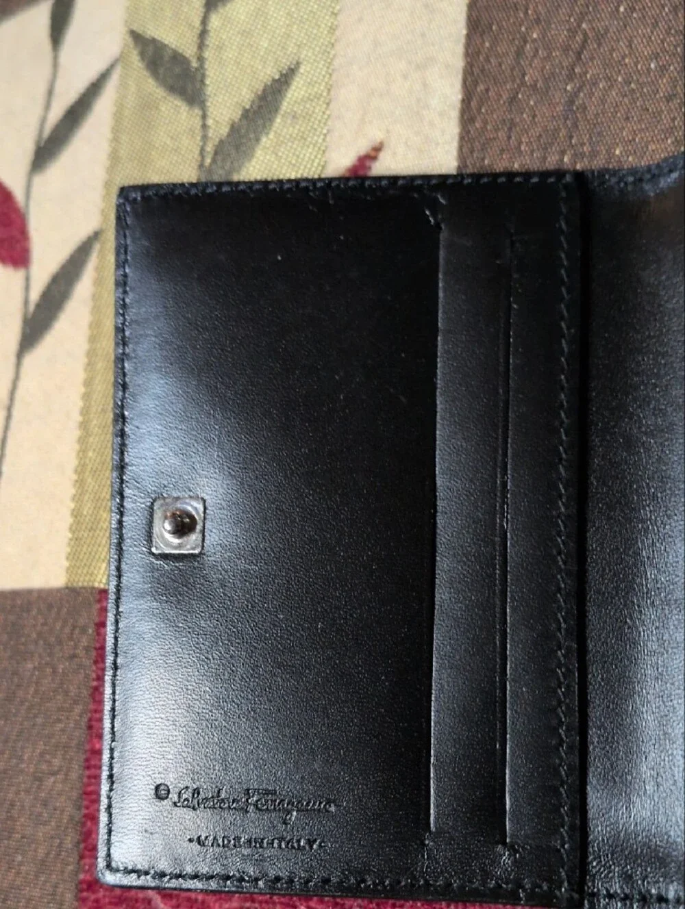 Salvador Ferragamo Men's Leather Bi-Fold Wallet - Brown
